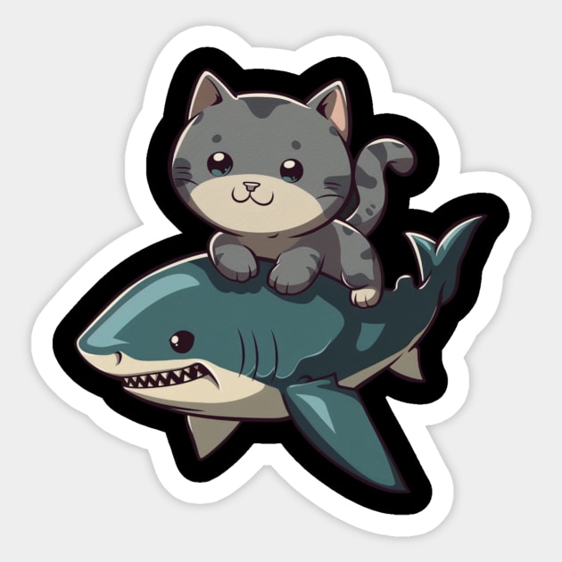 Shark Breeding Behaviors Sticker by Terrence Torphy